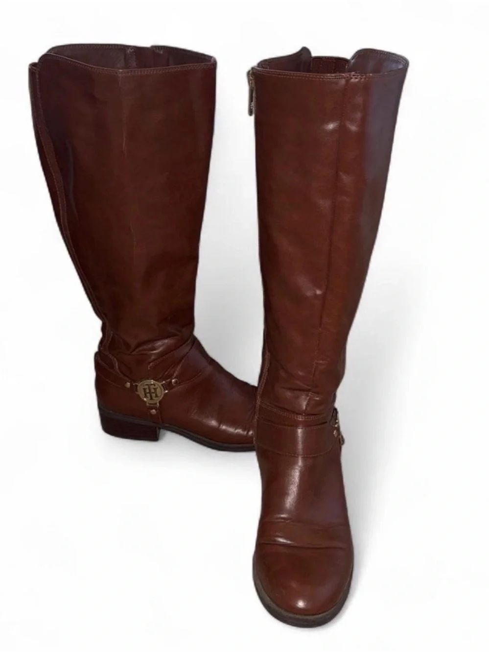Tommy Hilfiger Brown Geneo fashion riding boot Size 7.5 women’s